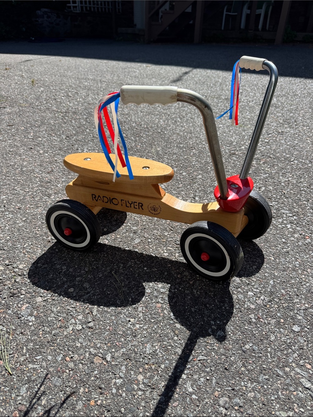 Radio Flyer Vintage baby toddler scooter bike wood